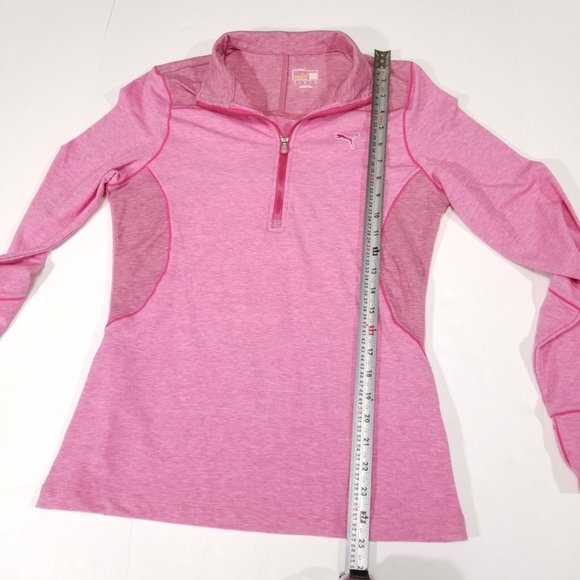 Puma Half-Zip Long Sleeve Sweatshirt w/ Thumbholes - Picture 12 of 12